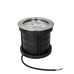 Moderne grondspot staal 3-lichts IP65 - Tribus