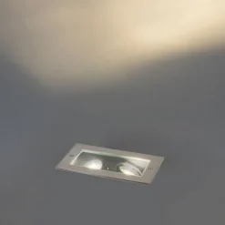 Moderne grondspot staal 2-lichts verstelbaar IP65 - Oneon