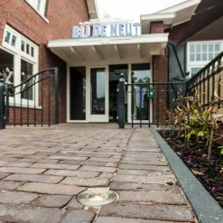 Moderne grondspot staal RVS - Basic Round