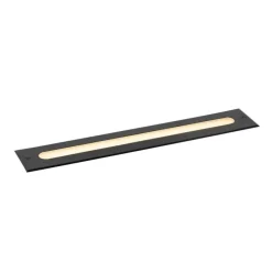 Moderne grondspot zwart 50 cm incl. LED IP65 - Eline