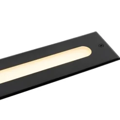 Moderne grondspot zwart 50 cm incl. LED IP65 - Eline