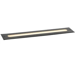 Moderne grondspot zwart 50 cm incl. LED IP65 - Eline