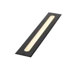 Moderne grondspot zwart 50 cm incl. LED IP65 - Eline