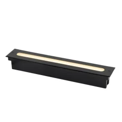 Moderne grondspot zwart 50 cm incl. LED IP65 - Eline