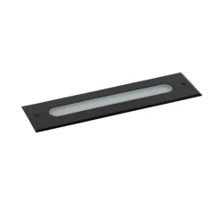 Moderne grondspot zwart 30 cm incl. LED IP65 - Eline