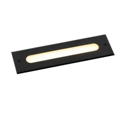 Moderne grondspot zwart 30 cm incl. LED IP65 - Eline