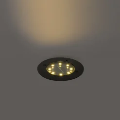 Moderne grondspot zwart incl. LED IP65 Solar - Terry