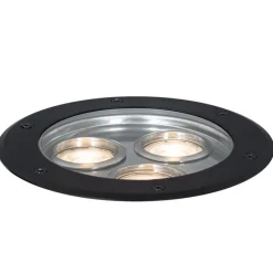 Moderne grondspot zwart 3-lichts IP65 - Tribus