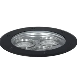 Moderne grondspot zwart 3-lichts IP65 - Tribus