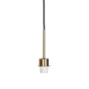 Moderne hanglamp brons met zwarte kabel - Combi 1