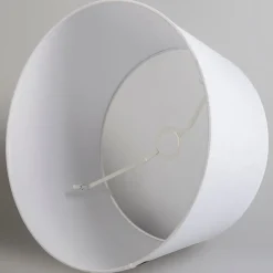 Moderne hanglamp brons met kap 45 cm wit - Combi 1