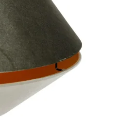 Moderne hanglamp brons met dubbele velours kap groen - Combi 1