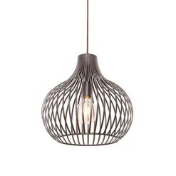 Moderne hanglamp bruin 38 cm - Saffira
