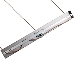 Moderne hanglamp bruin langwerpig 3-lichts - Saffira