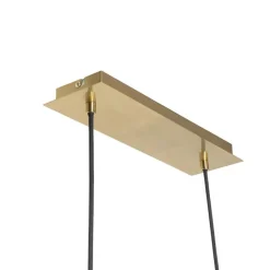 Moderne hanglamp goud 100 cm 5-lichts met smoke glas - Athens
