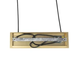 Moderne hanglamp goud 100 cm 5-lichts met smoke glas - Athens