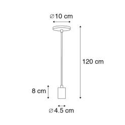 Moderne hanglamp goud - Facil