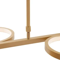 Moderne hanglamp goud incl. LED 3-staps dimbaar 3-lichts - Vivé