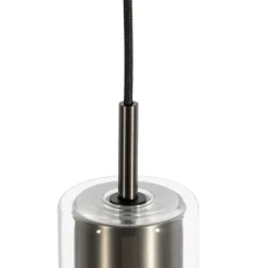 Moderne hanglamp gunmetal voor railsysteem 1-fase - Iconic Lloyd