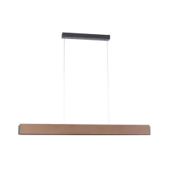 Moderne hanglamp hout incl. LED dimbaar met afstandsbediening - Ajdin