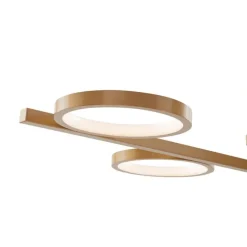 Moderne hanglamp incl. LED 3-staps dimbaar goud 5-lichts - Vivé