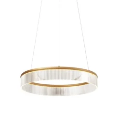 Moderne hanglamp messing 59cm incl. LED 3-staps dimbaar - Anello Chandelier