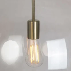 +Moderne hanglamp messing met smoke glas 50 cm - Ball