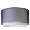Moderne hanglamp met kapzwart/wit 47/25 - Duo
