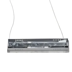 Moderne hanglamp staal incl. LED en dimmer - Paulina