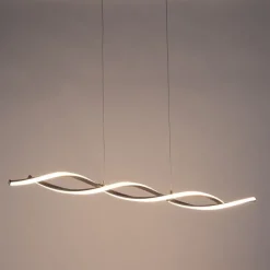 Moderne hanglamp staal incl. LED en dimmer - Paulina