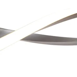 Moderne hanglamp staal incl. LED en dimmer - Paulina