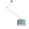 Moderne hanglamp staal met kap mineraal 35 cm - Blitz