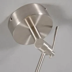 Moderne hanglamp staal met kap mineraal 35 cm - Blitz