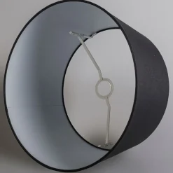 Moderne hanglamp staal met kap 45 cm zwart - Combi 1