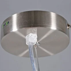 Moderne hanglamp staal met kap 45 cm zwart - Cappo 1