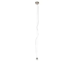 Moderne hanglamp staal zonder kap - Cappo
