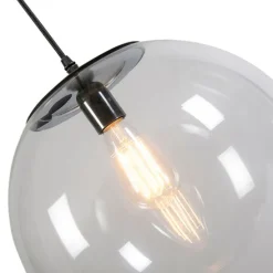Moderne hanglamp transparant 35 cm - Pallon