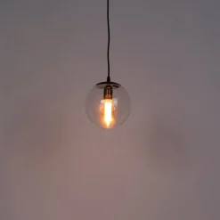 Moderne hanglamp transparant 20 cm - Pallon