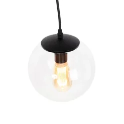 Moderne hanglamp transparant 20 cm - Pallon