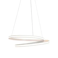 Moderne hanglamp wit 74 cm incl. LED dimbaar - Rowan