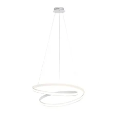 Moderne hanglamp wit 74 cm incl. LED dimbaar - Rowan
