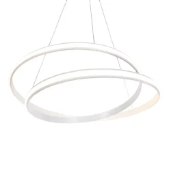 Moderne hanglamp wit 74 cm incl. LED dimbaar - Rowan