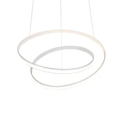 Moderne hanglamp wit 74 cm incl. LED dimbaar - Rowan
