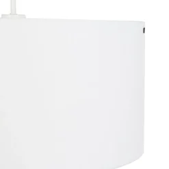 Moderne hanglamp wit met witte kap 50 cm - Combi 1
