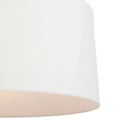 Moderne hanglamp wit met witte kap 50 cm - Combi 1