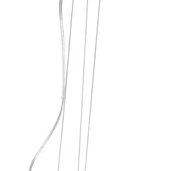 Moderne hanglamp wit met zilver 50cm - Magna