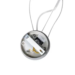 Moderne hanglamp wit met zilver 50cm - Magna