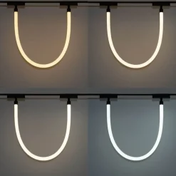 Moderne hanglamp wit voor railsysteem 1-fase 8W 3000K - Magnetic Tautau