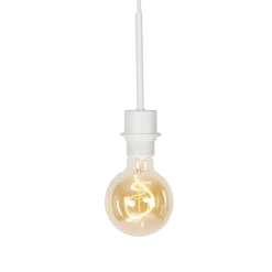 Moderne hanglamp wit zonder kap - Combi 1