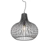 Moderne hanglamp zwart 48 cm - Saffira